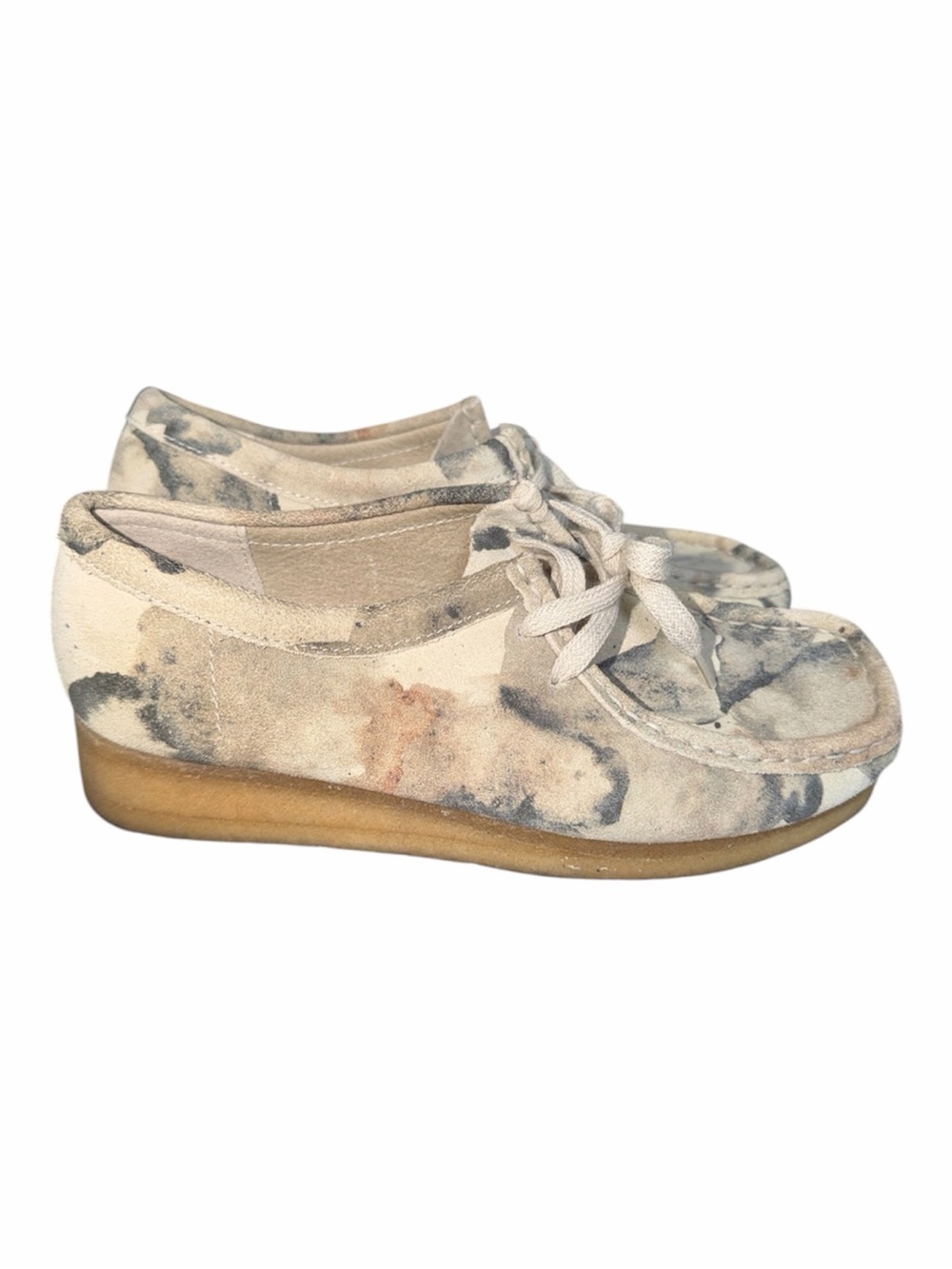Clarks Originals Ivory Camo Wallabee Shoes